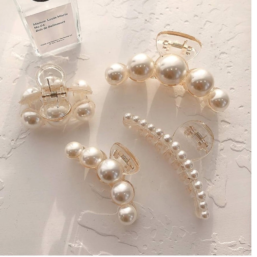 Pearl elegant hair clips (4)
